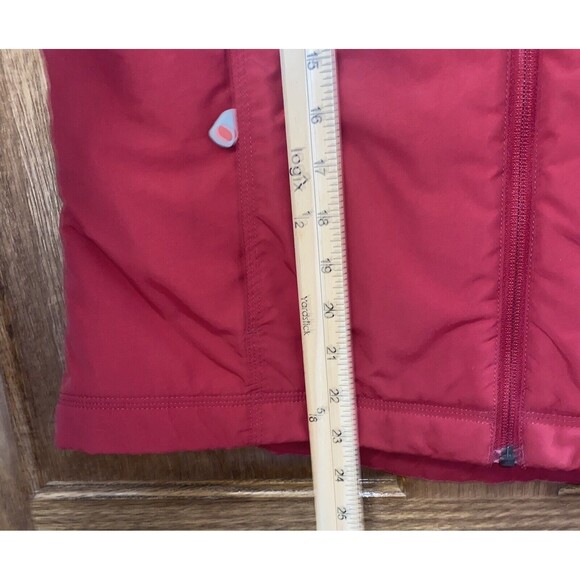 LL Bean Vest Women’s Large Reg Fit Red Fleece Lined Zip Pockets Gorp (read) - Picture 4 of 8